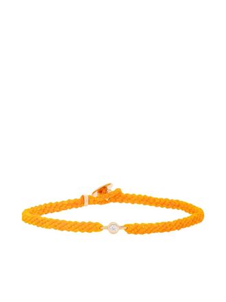 Scosha 10K yellow gold white diamond bracelet - Orange