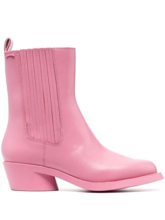Camper Bonnie leather ankle boots - Pink
