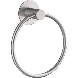 OEM Anillo Para Toallas De Ba&ntilde;o Con Adhesivo Fuerte (cepillado), Acero Inoxidable, Acabado Cromado