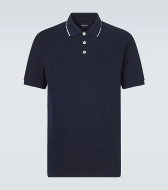 Giorgio Armani Cotton piqu&eacute; polo shirt