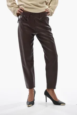 Stella McCartney Pantaloni In Pelle ALTERMAT 5 Tasche Stella McCartney