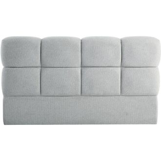 Vente-Unique Testata letto 160 cm - Tessuto testurizzato - Grigio chiaro - DAMADO di Pascal Morabito