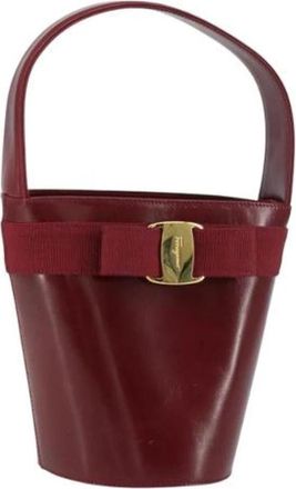 Ferragamo Pre-owned Bucket Bag - Dames - Vintage Tas - Rood - ONE Size - Leer - Vintage
