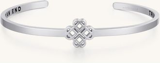 Mantra Kindred Cuff - A True Friendship Is A Journey Without An End in Silver at Nordstrom