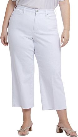 NYDJ Plus Coco High-Rise Optic White Crop Jean