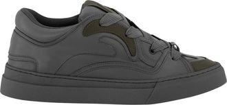 Flaneur Flâneur, Schoenen, Heren, Grijs, 45 EU, Nylon, Grijze Sneaker met Suède en Nylon