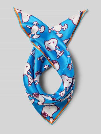 Codello Seidentuch mit Allover-Muster in Blau, Gr&ouml;&szlig;e 1
