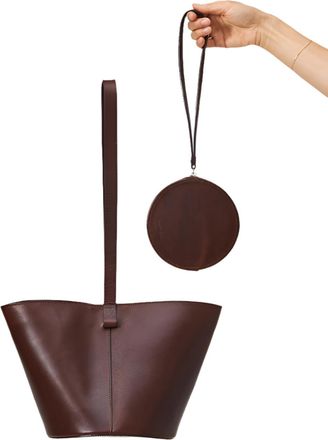 Building Block Womens Short Basket Bag In Espresso