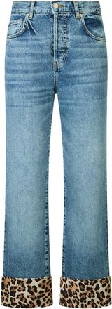 Liu Jo Straight-Cut Cropped Denim Jeans