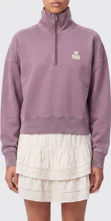 Isabel Marant Felpa a collo alto in cotone con mezza zip