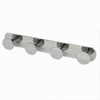 Trade Shop Trade Shop - Appendino Con 4 Ganci Appendi Porta Asciugamano 4 Posti Bagno Casa Cromato 59763