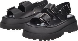 Buffalo Pluto Ari Womens Black Sandals - Size UK 6.5