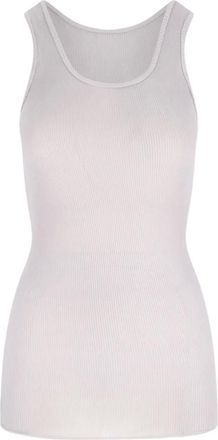MYTHINKS Geribbelde tanktop - Beige
