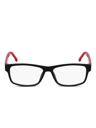Lacoste trimmed rectangle glasses - Black