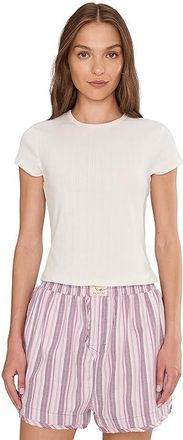 Free People Wait A Minute Baby T-Shirts Womens Clothing Oatmeal : LG (Womens 12-14), Cotton/Polyester