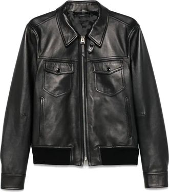 Tom Ford Leather Jacket - Mens - Cotton/Viscose/Lamb Skin