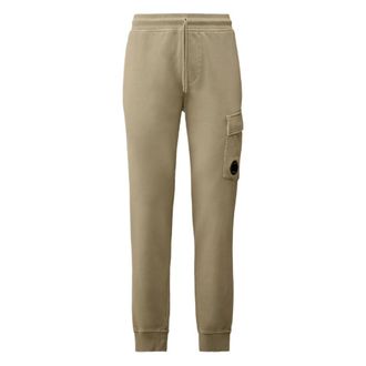 C.P. Company C.p. Company, Broeken, Heren, Grijs, XS, Katoen, Garment Dyed Lens Pocket Sweat Pant
