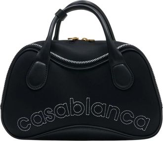 Casablanca Bowling Mini Bag - Dames - Handtassen - Zwart - ONE Size - Leer - Tassen