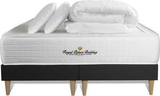 Royal Palace Bedding Pack Colch&oacute;n Negro Muelles Y Viscoel&aacute;stica 180 X 200