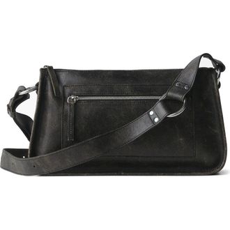Mango Leather Shoulder Bag in Brown at Nordstrom