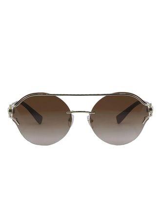 Versace Occhiali da sole ovali - Oro