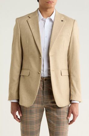 T.R. Premium Slim Fit Textured Blazer in Mushroom at Nordstrom Rack, Size Xx-Large