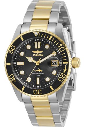 Invicta Pro Diver 30483 Dameshorloge - Quartz Uurwerk - Roestvrij Staal met Zwarte Wijzerplaat - 38 mm