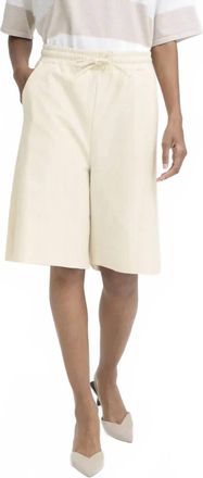 Ichi Kate Denim Shorts In Beige