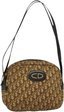 Dior Pre-owned Cross Body Bags, female, Brown, Size: ONE SIZE Pre-owned Canvas Shoulder Bag