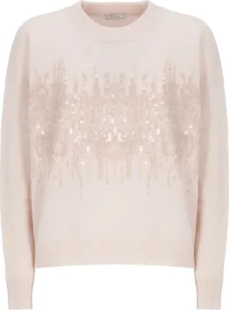 PESERICO Tone-On-Tone Sequin Adorned Peserico Sweater