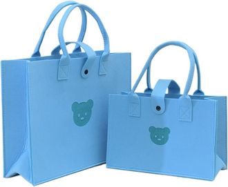 Generic JBJYGSG Felt Storage Bag 2pcs Womens Large-capacity Felt Shoulder Bag, Versatile Handbag(Color21)