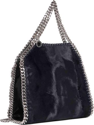 Stella McCartney Womens Mini Tote Bag Falabella Black Polyester Shoulder