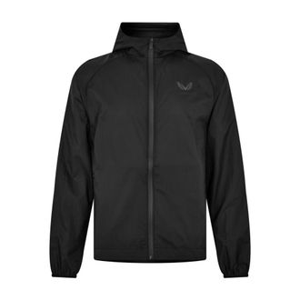 Castore Jassen, Heren, Zwart, M, Flyweight Onyx Jas Rits Logo