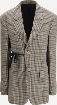 Balenciaga Single-breasted Vichy Jacket Female 38