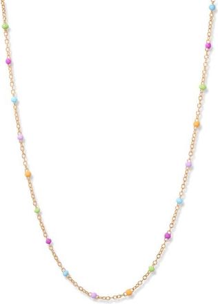 Brook & York Sol 14k Gold Plated Bead Necklace at Nordstrom