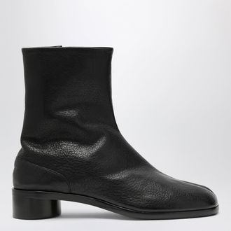Maison Margiela Stivaletti Tabi in pelle martellata neri