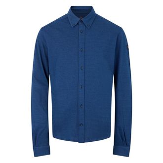 Paul & Shark Lange mouwen shirt - Heren - Overhemden - Blauw - Maat: 2XL Katoen