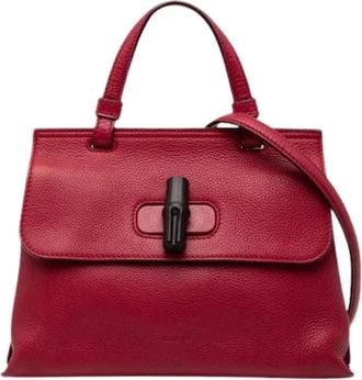 Gucci Pre-owned Handbags, female, Red, Size: ONE SIZE Pre-owned The Daily Satchel