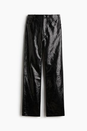 H&M Lederhose - Schwarz