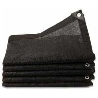 OEM 1 Unidad, Negro, Malla De Sombreo De 8 Agujas, 80% De Sombra, Vela De Sombra Reforzada Gruesa, Malla Resistente Al Viento Para Invernaderos Con Ojales