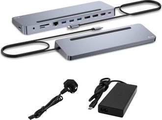 OEM I-tec Usb-c Metal Ergonomic 3x 4k Display Docking Station With Power Delivery 100 W + Universal Charger 100 W