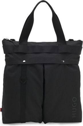 HUGO BOSS Ripstop tote bag with logo lettering