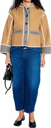 Closed Stover-X Relaxed Denim Jeans In Dark Blue