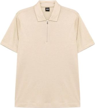 HUGO BOSS Tops > Polo Shirts - Heren - Polos - Beige - XL - Tops