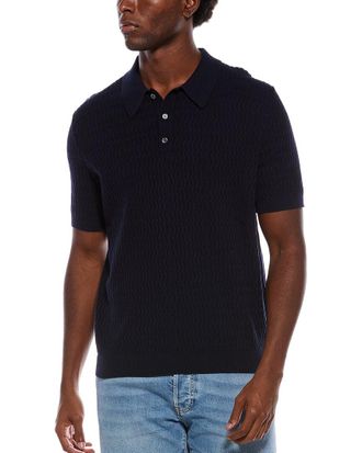 Slate & Stone Wave Knit Polo Sweater