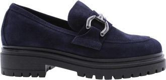 &Egrave; Mia Stijlvolle Mocassin Schoenen - Dames - Loafers - Blauw - 40 EU - Schoenen