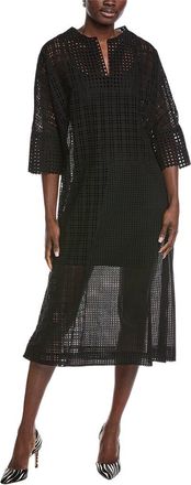 Akris Grid Lace Midi Dress