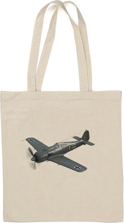 Generic WWII fighter plane German Wermacht Natural Cotton Tote Bag White