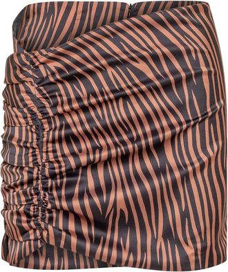 Nineminutes Ruched Mini Skirt - Dames - Korte rokken - Veelkleurig - XS - Rokken