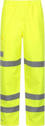 Mountain Warehouse Workwear Waterproof Hi-Vis Overtrousers - Certified Waterproof and Breathable Protective Clothing - Autumn Winter, Wet Weather, Walking, Outdoors & Ca